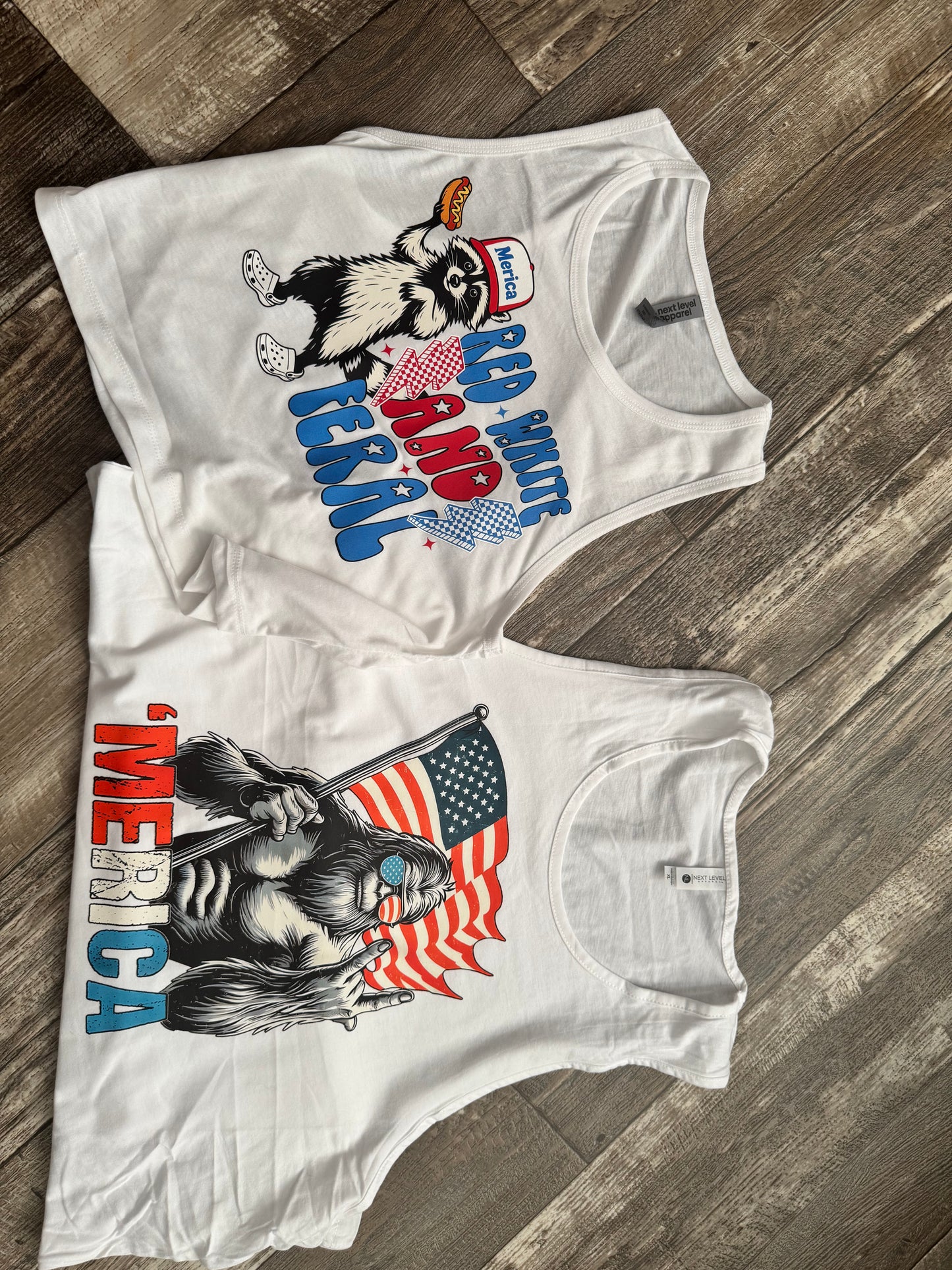 MERICA Big Foot 4th of July T