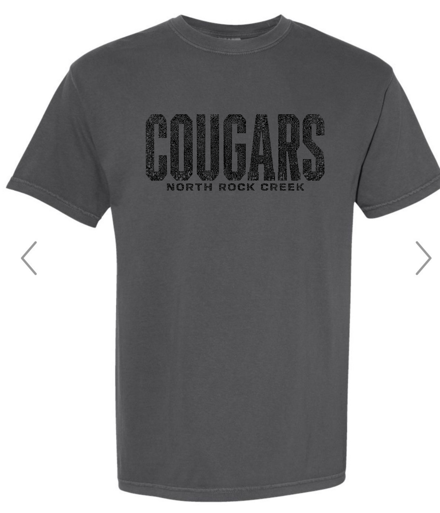 Distressed Cougars Across Chest- Pom Fundraiser Tshirt & Sweatshirt