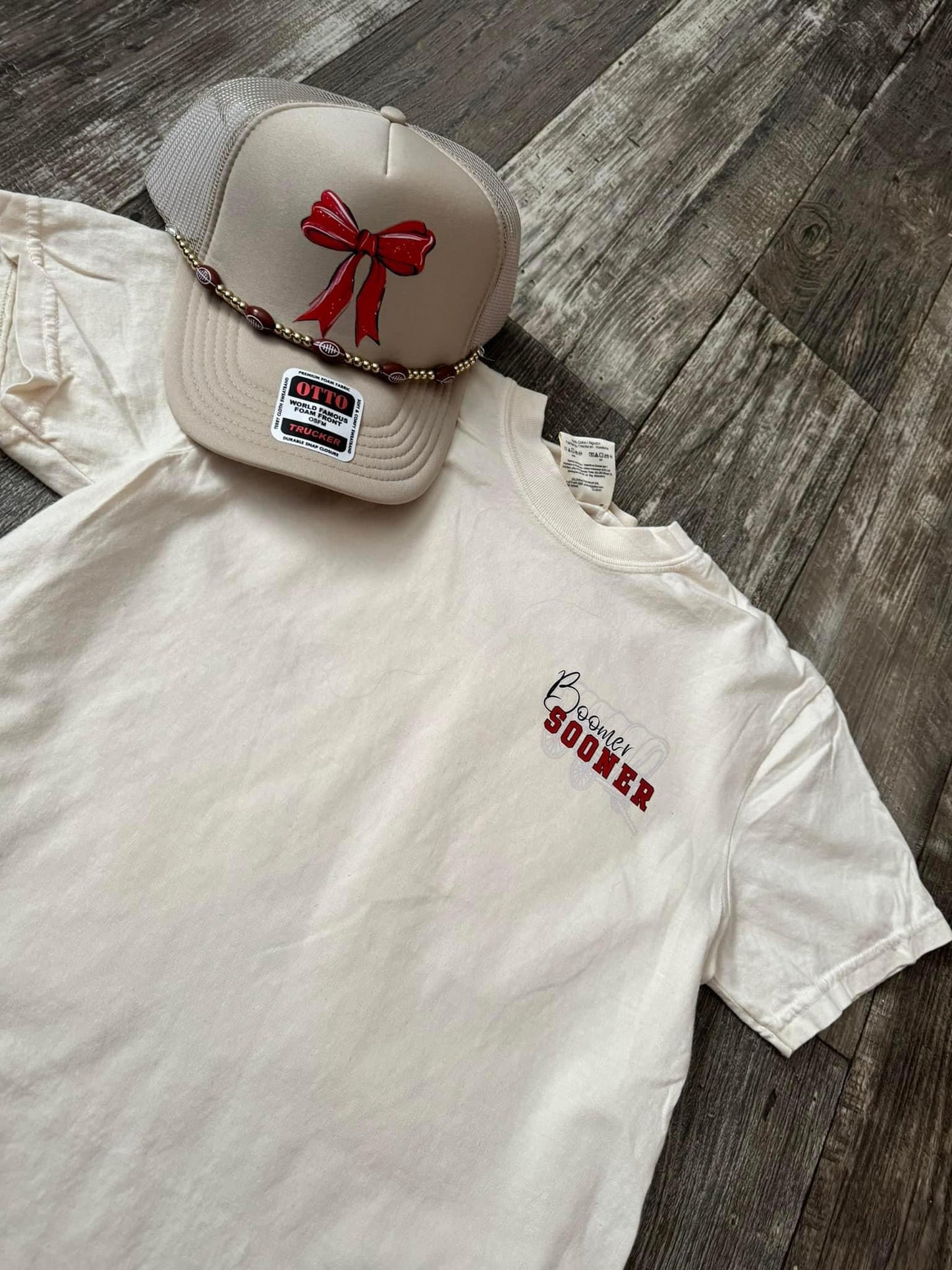 Boomer & Bow Oklahoma Tshirt and sweatshirt