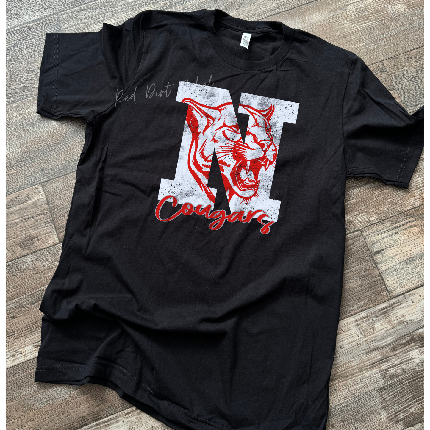 North Rock Creek Cougars Distressed Design
