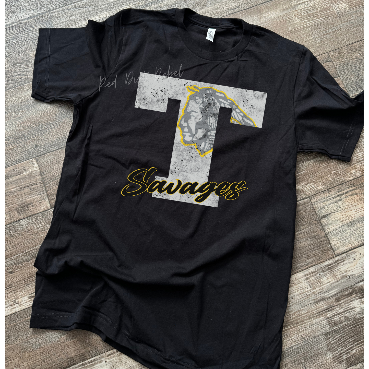 Tecumseh Savages Distressed Design
