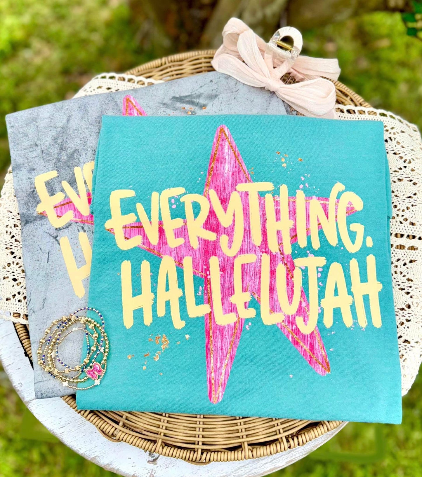 Everything Hallelujah Yellow Letters