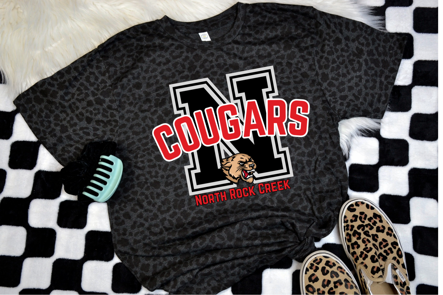 N- COUGARS Across Chest