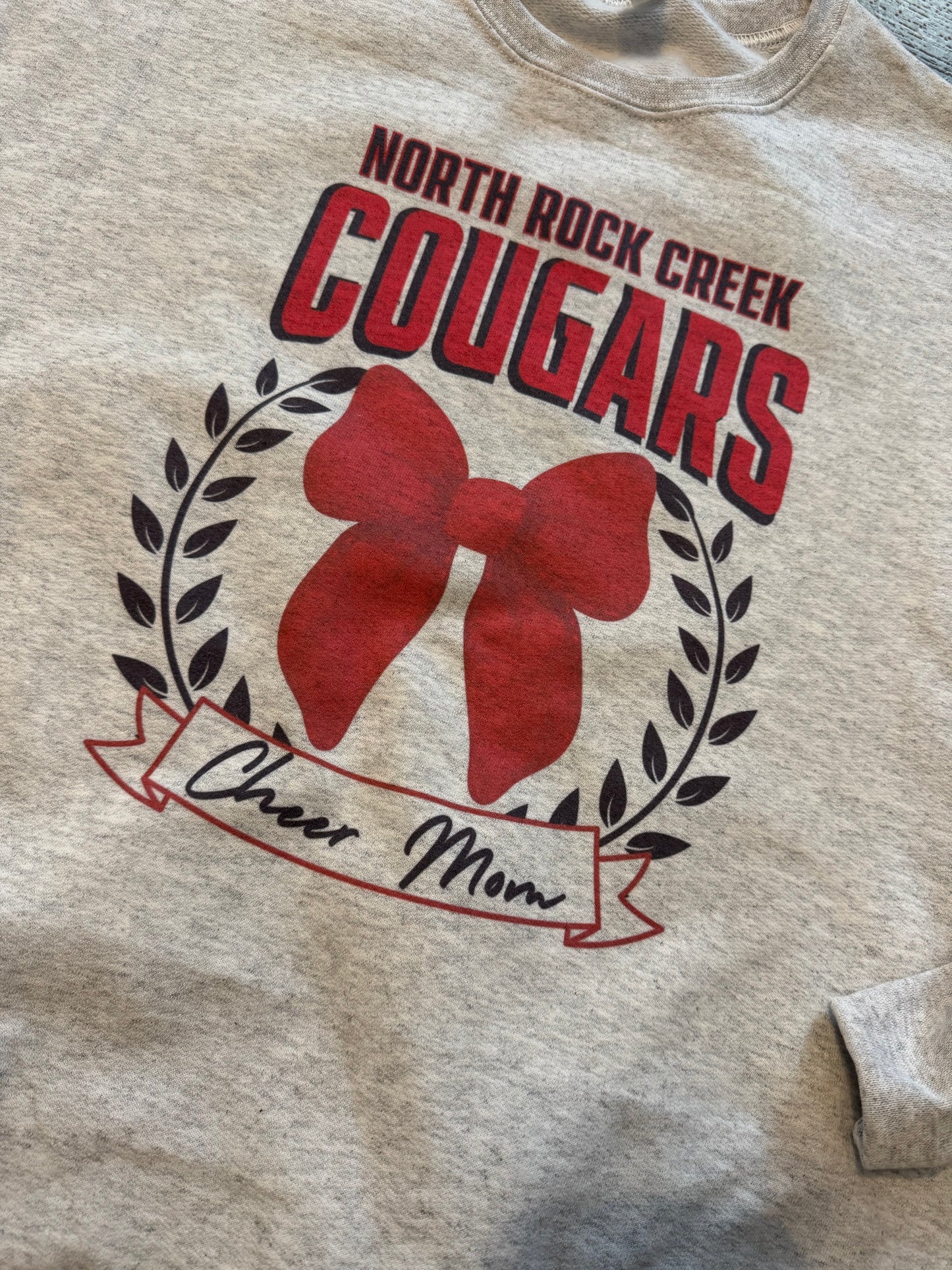North Rock Creek Cougars Bow with Banner sweatshirt