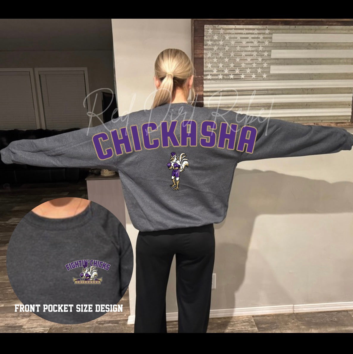 Oversized Chickasha Across Back Sweatshirt