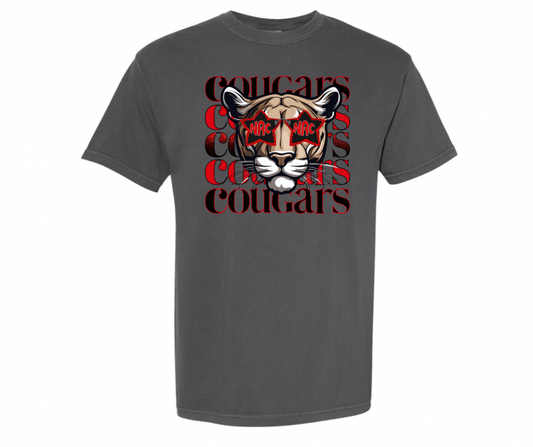 Stacked Cougar and Cougar with glasses Tshirt