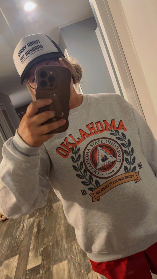 Ok State Vintage Style Sweatshirt