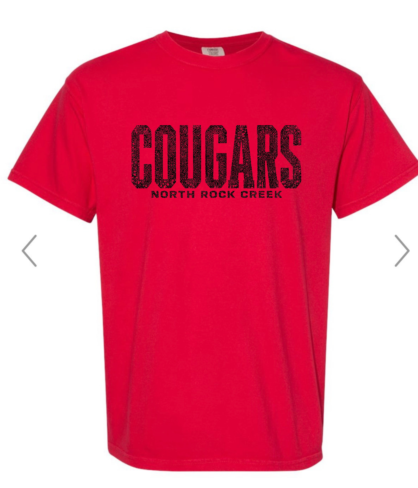 Distressed Cougars Across Chest- Pom Fundraiser Tshirt & Sweatshirt