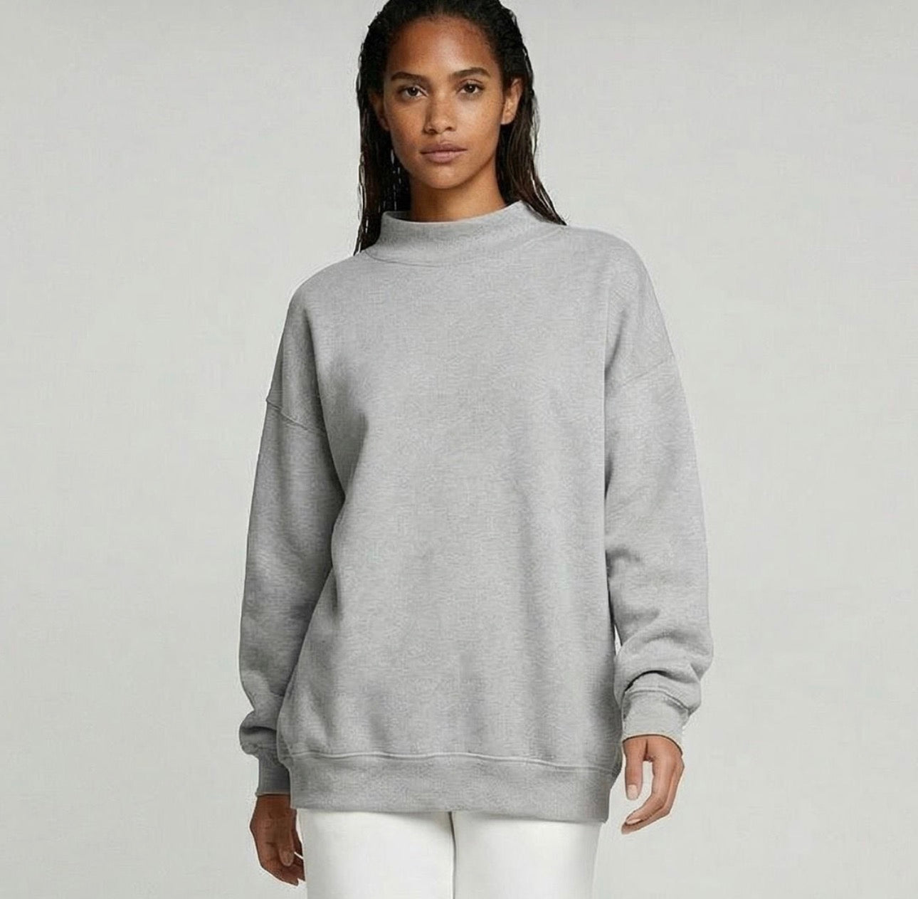 Mock Neck Sweatshirt