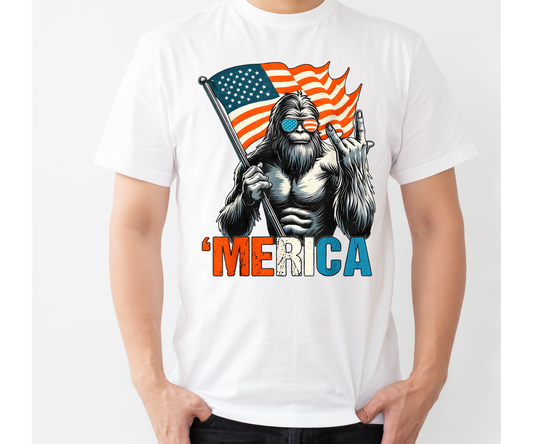 MERICA Big Foot 4th of July T