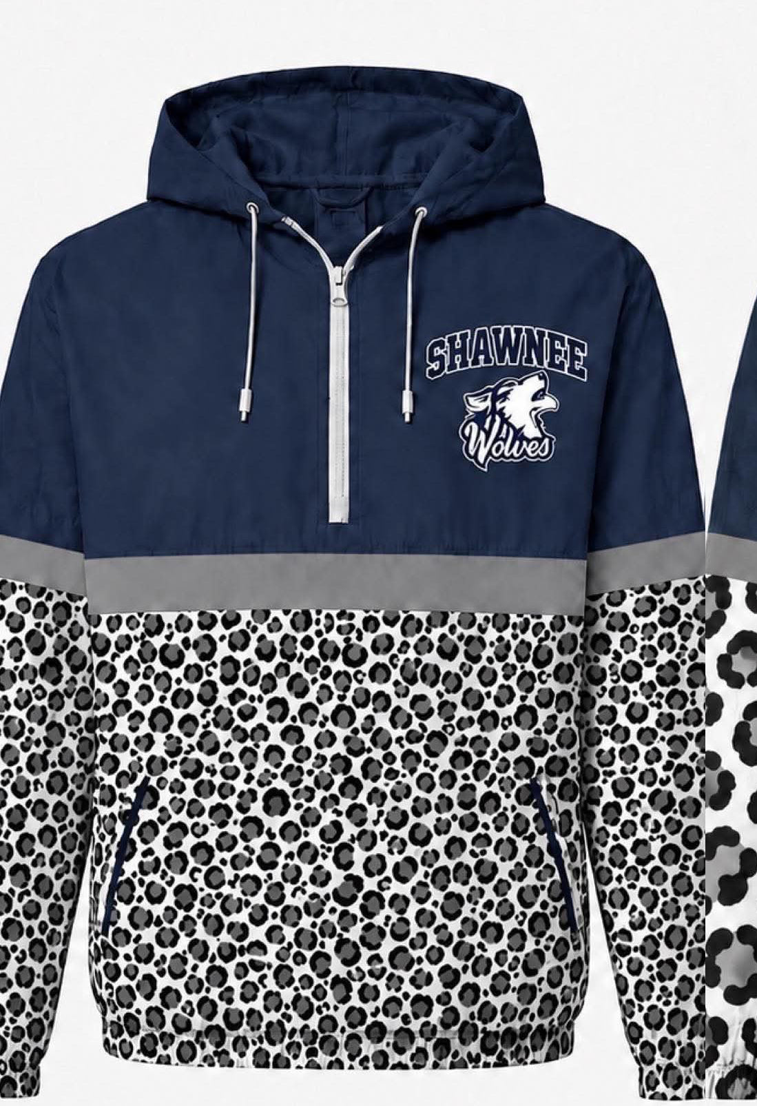 SHAWNEE- Unlined Hooded Windbreaker - Cheer Fundraiser -Adult sizes