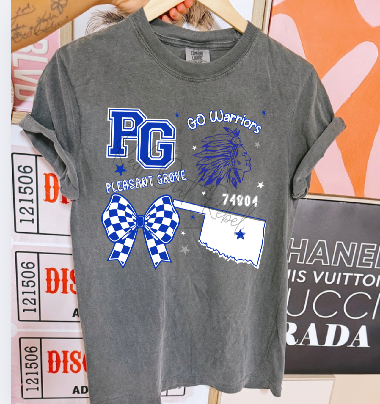 PG Checkered Bow Tshirt
