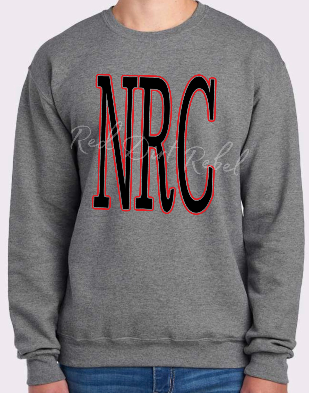 NRC Black with Red Outline Sweatshirt or Hoodie