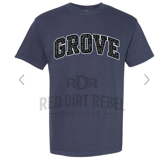 Grove black/grey leopard print tshirt