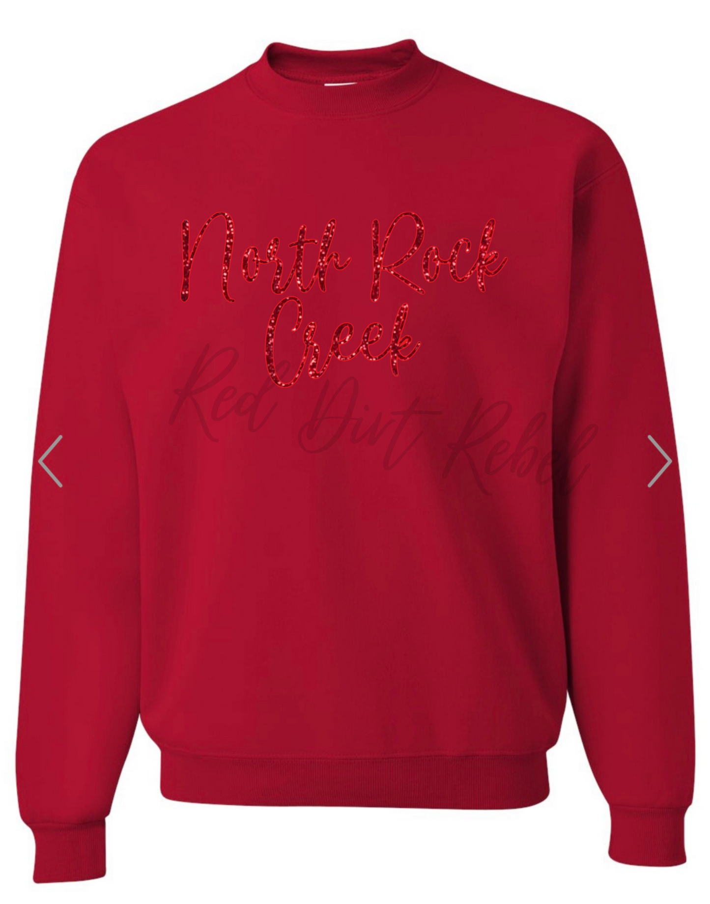 Glitter North Rock Creek Sweatshirt With Custom Sleeve
