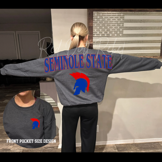 Oversized SEMINOLE STATE Across Back Sweatshirt