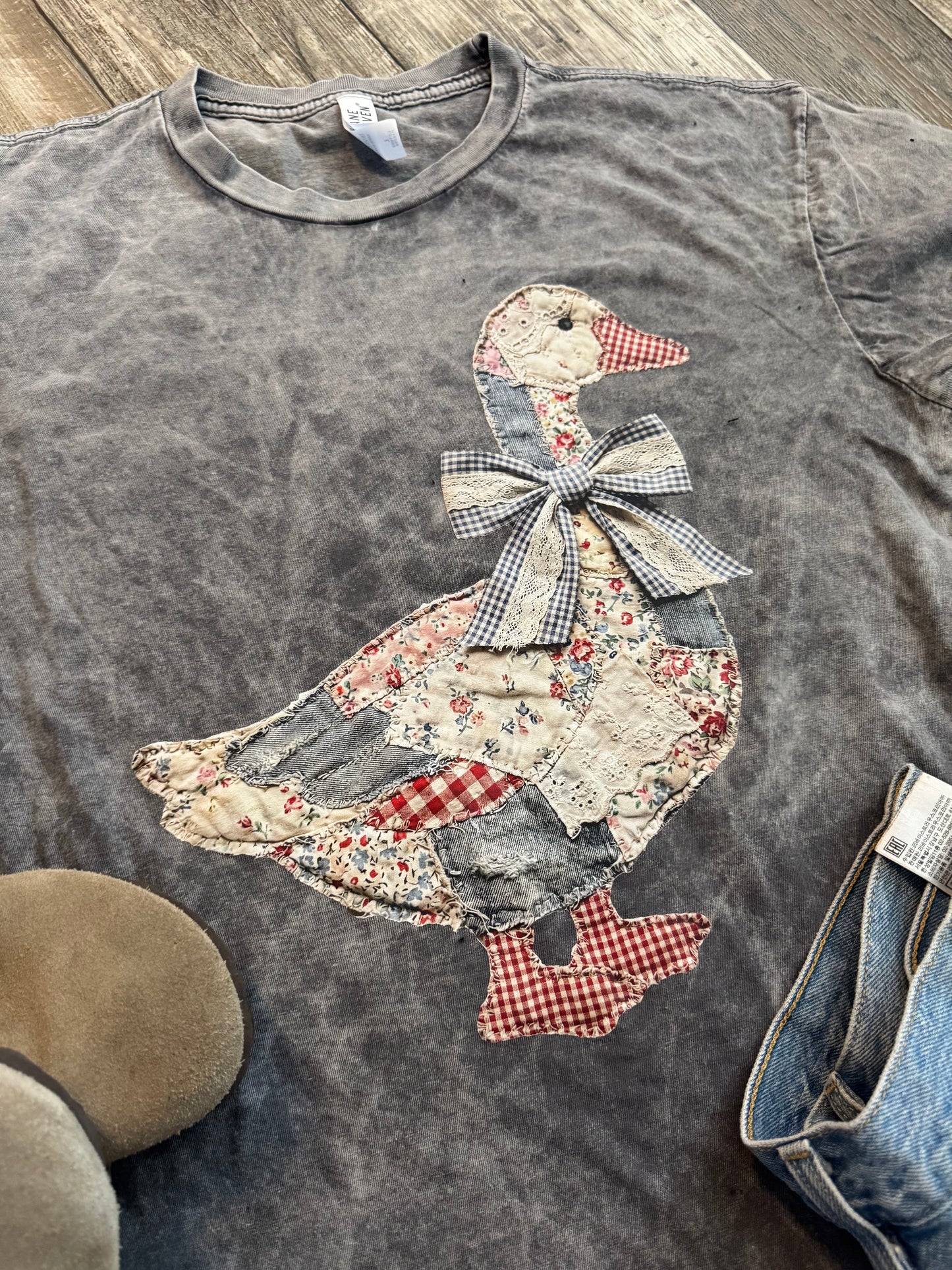 Quilted Duck vintage look T