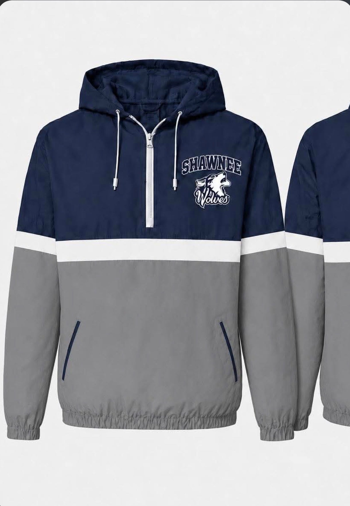 SHAWNEE- Unlined Hooded Windbreaker - Cheer Fundraiser -Adult sizes