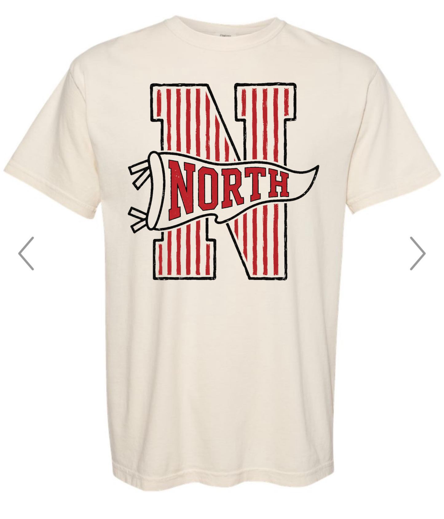 Striped N with North Pennant - Pom Fundraiser Tshirt & Sweatshirt