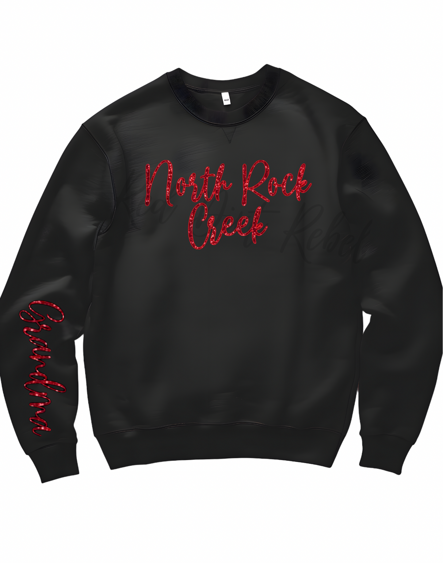 Glitter North Rock Creek Sweatshirt With Custom Sleeve