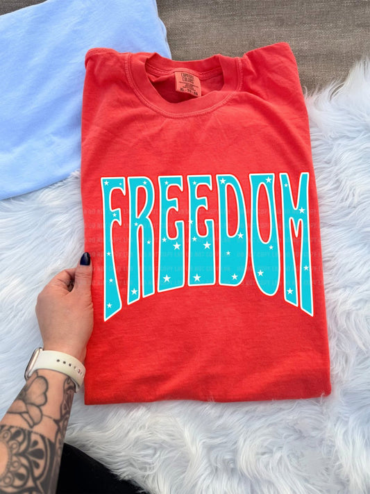 Blue Freedom with White Stars