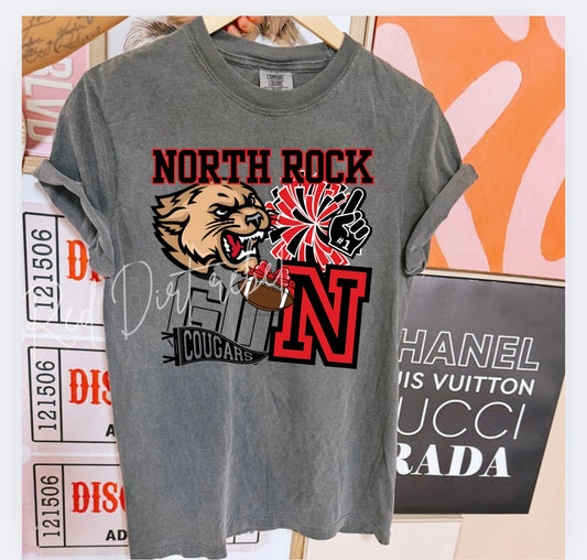 NRC Cheer & Football Go Cougars T