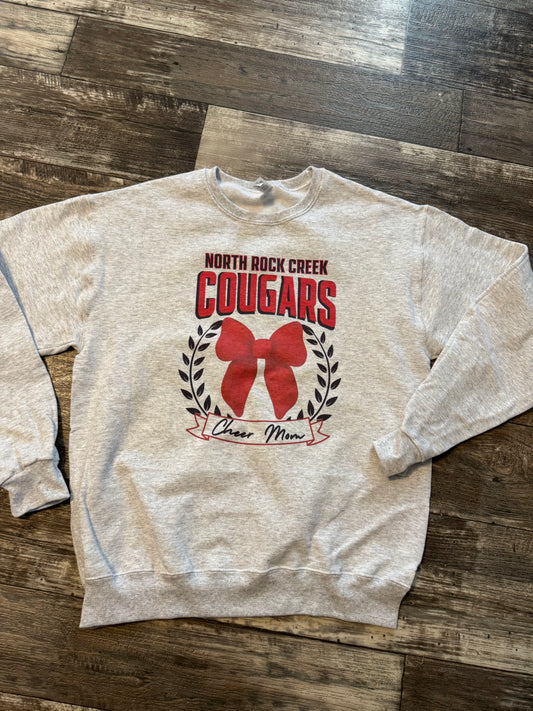 North Rock Creek Cougars Bow with Banner sweatshirt