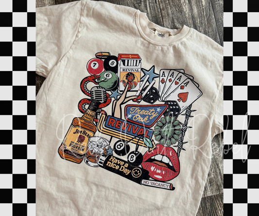 Treatyyyy Oak Revival Band T