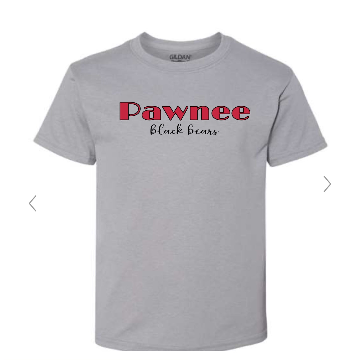Pawnee Coquette Preppy Mascot and Bow Tshirt (poms, football, baseball and basketball)