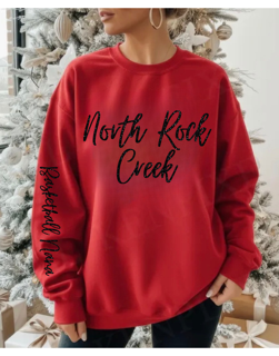 Glitter North Rock Creek Sweatshirt With Custom Sleeve